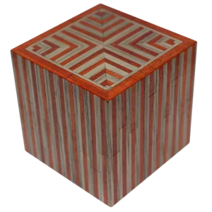 NKD Kit Silver City Luxe en bois avec motifs géométriques rouge et marron