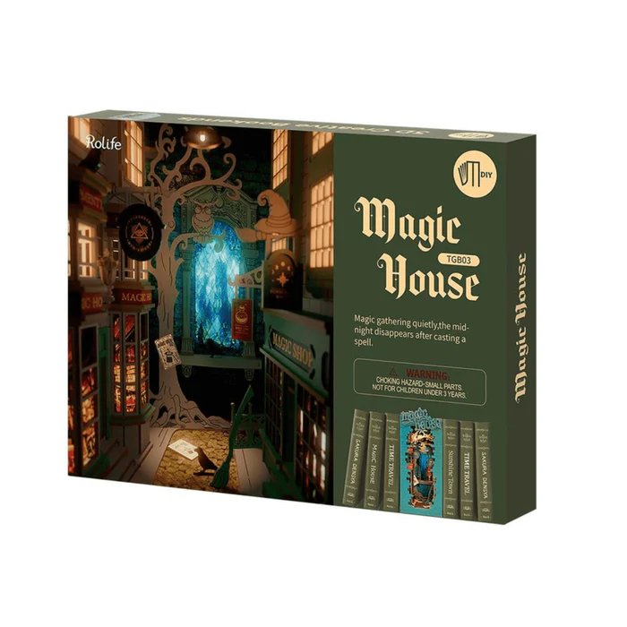 Maquette 3d-Serre Livres Maison Magique