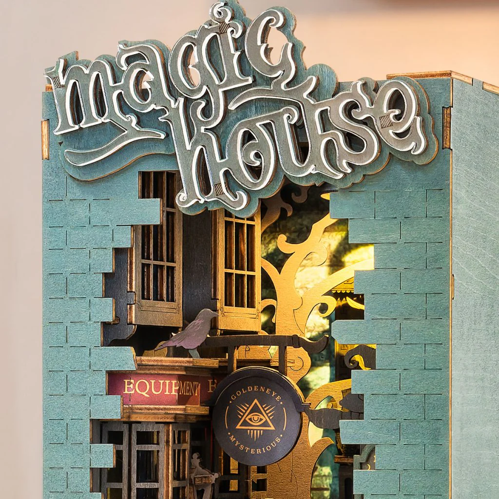 Rolife Book Nook Kit Magic House Puzzle 3D Maquette en Bois à