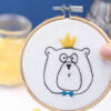 KIT BRODERIE SA MAJESTÉ L’OURS