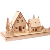 Maquette Bois Decor Village 28x11x14 forêt winter at the refuge hiver au refuge puzzle 3d wooden model pièces pieces noël festif Puzzle 3D pour Noël ? Puzzle avec chalet ? Puzzle 3D à faire ? faire un puzzle en décoration ?