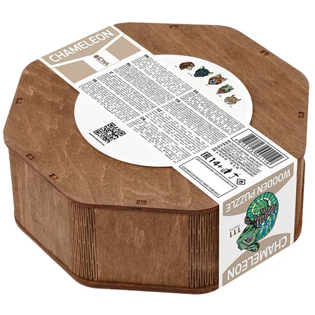 caméléon chameleon puzzle 2d bois wooden model kit diy mykitdiy pièces pieces animaux animals vert green do it yourself Puzzle en bois ? puzzle en bois animaux ? caméléon en puzzle ? Puzzle à faire par soi-même ? Puzzle animaux EWA ? Puzzles EWA ?