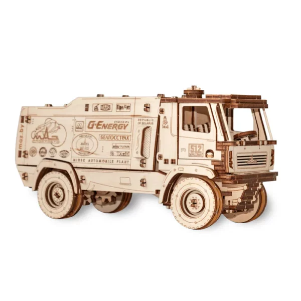 camion de course maz-5309RR puzzle 3d en bois photo vu de profil