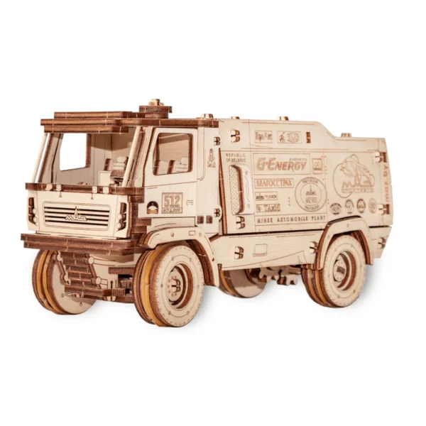 camion de course maz-5309RR puzzle 3d en bois photo vu de profil