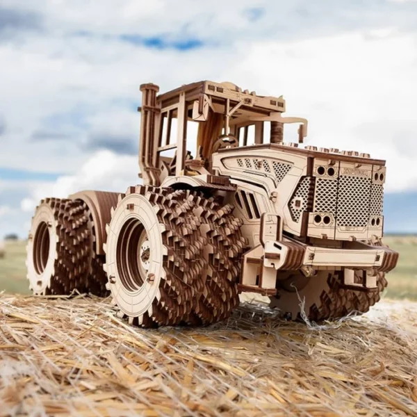 kirovets tracteur puzzle 3d photo sur paille