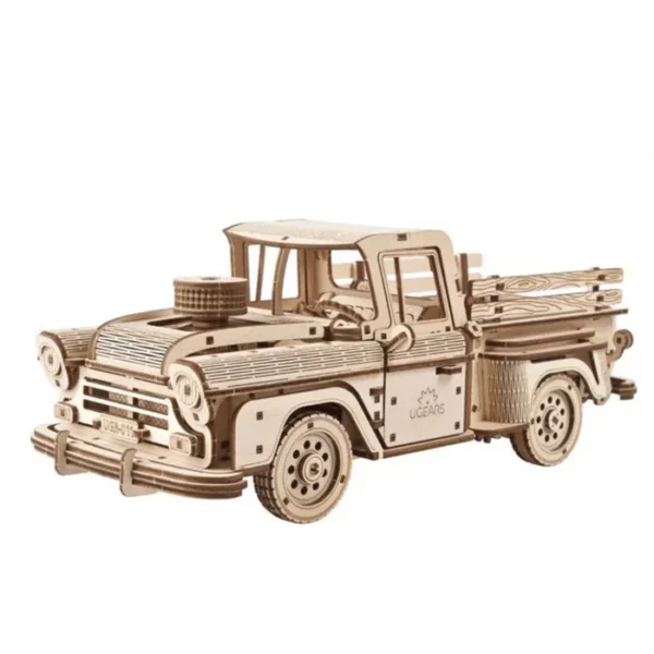 pickup puzzle 3d en bois vu de profil