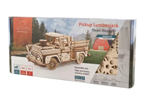 pickup puzzle 3d en bois packaging avant