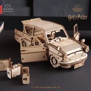 Voiture Volante Harry Potter puzzle 3d bois wooden model kit mykitdiy