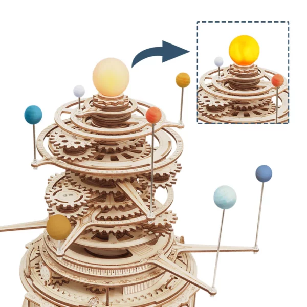 Puzzle3DROKRMechanicalOrreryGlobe