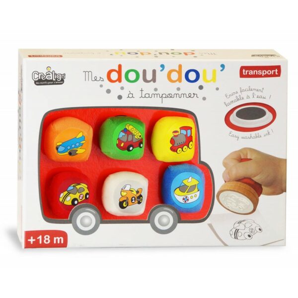 coffret doudou transport tampons enfants