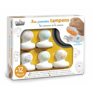 coffret tampons animaux savane mes premiers tampons