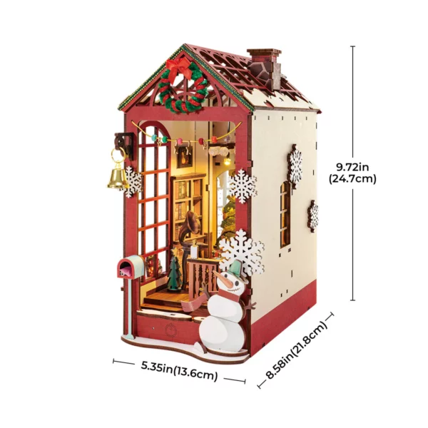 Serre-livres DIY - Scène d'intérieur de Noël – Image 9
