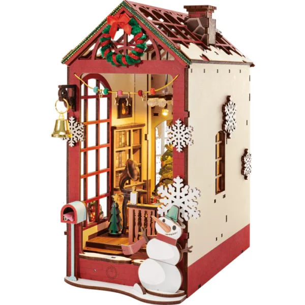Serre-livres DIY - Scène d'intérieur de Noël – Image 3