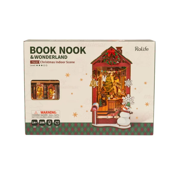 Serre-livres DIY - Scène d'intérieur de Noël – Image 10