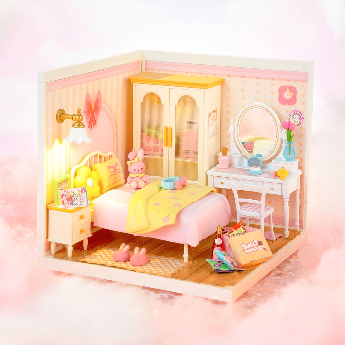 Super Creator - La chambre rose - Maquette 3D
