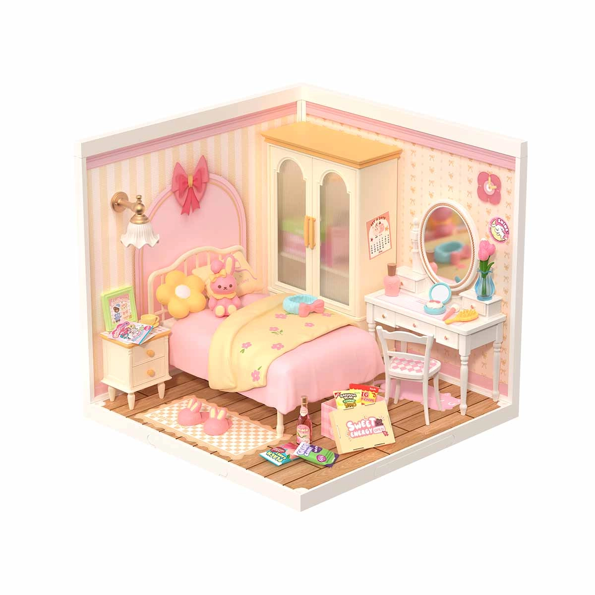 Super Creator - La chambre rose - Maquette 3D – Image 3