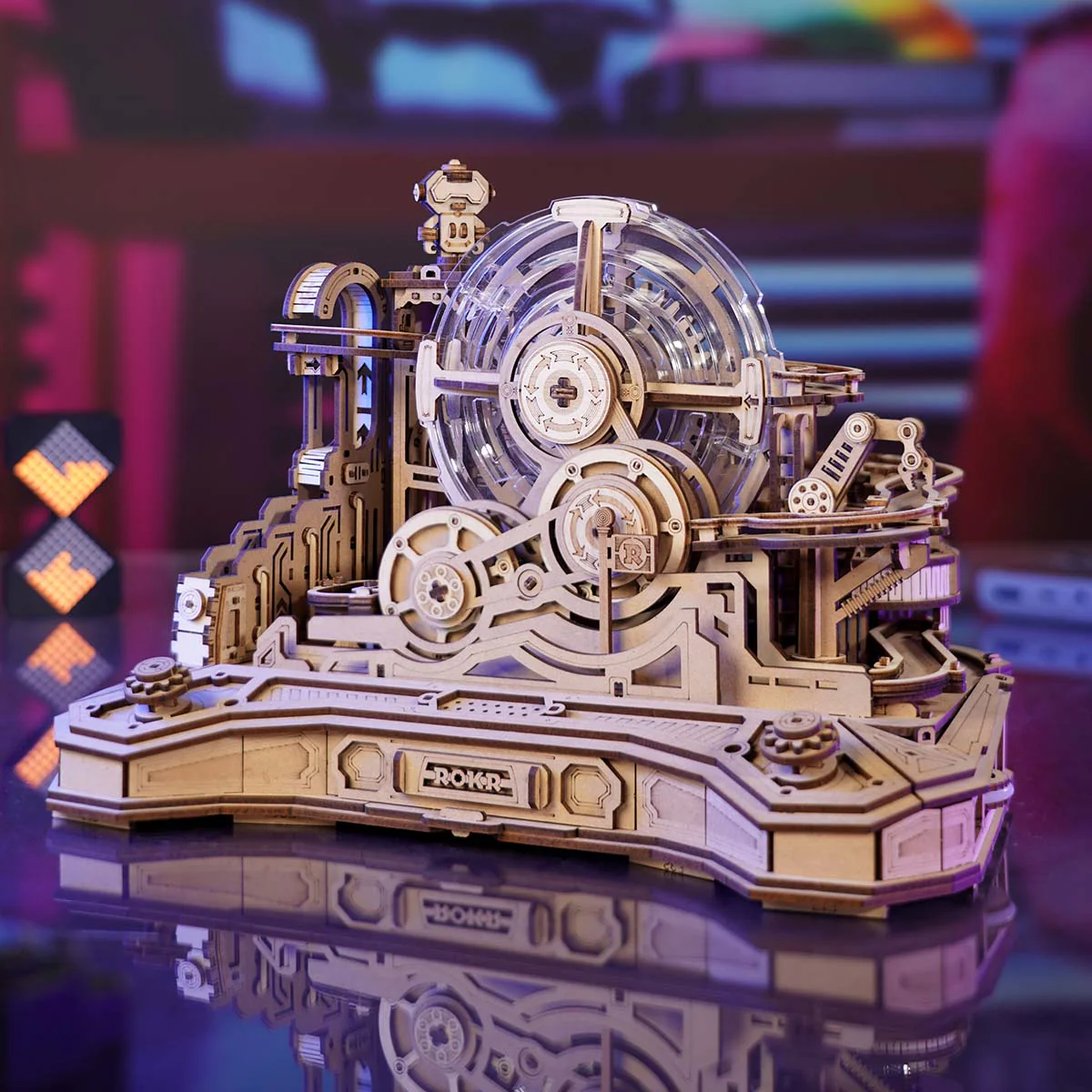 Puzzle 3D - Gearball Scramble - circuit a bille