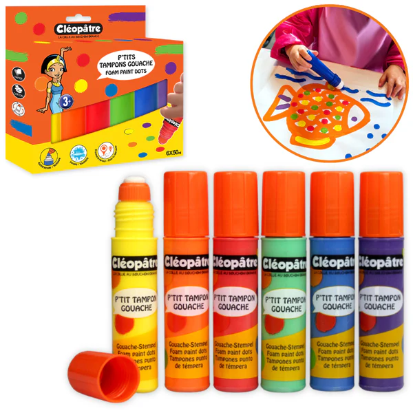 Cléopâtre - p'tits tampons gouache – Image 2