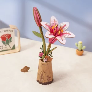 Puzzle 3D - Fleur Lys Rose - Pink lily
